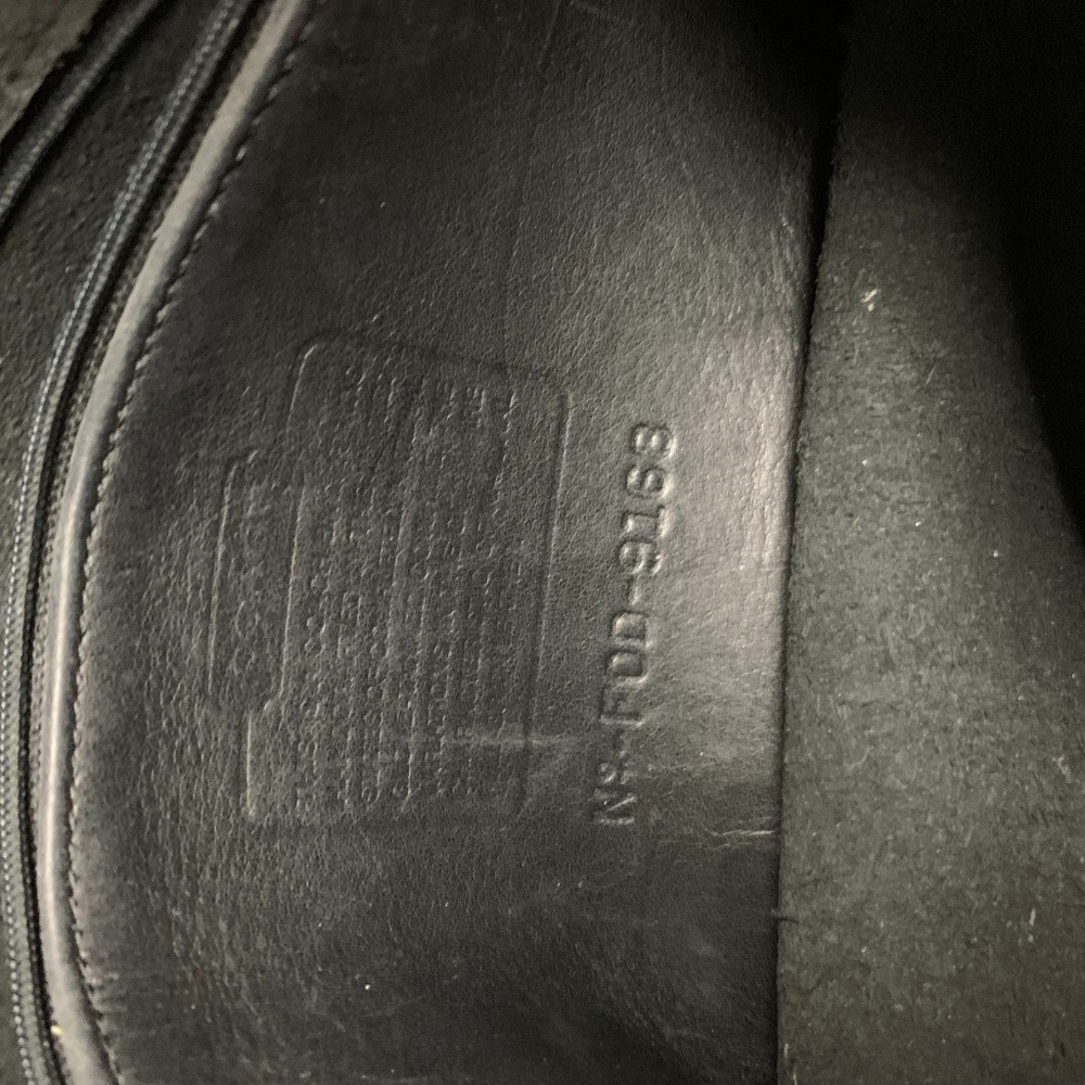 Coach Black Leather  North/South Bag